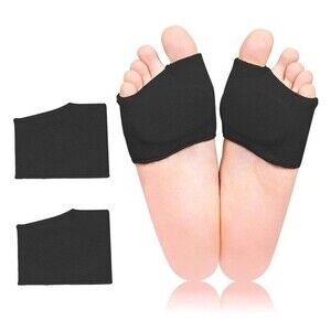 1 Pair Fabric Metatarsal Pads Sleeve with Gel Sole Cushion Foot Pain Relief